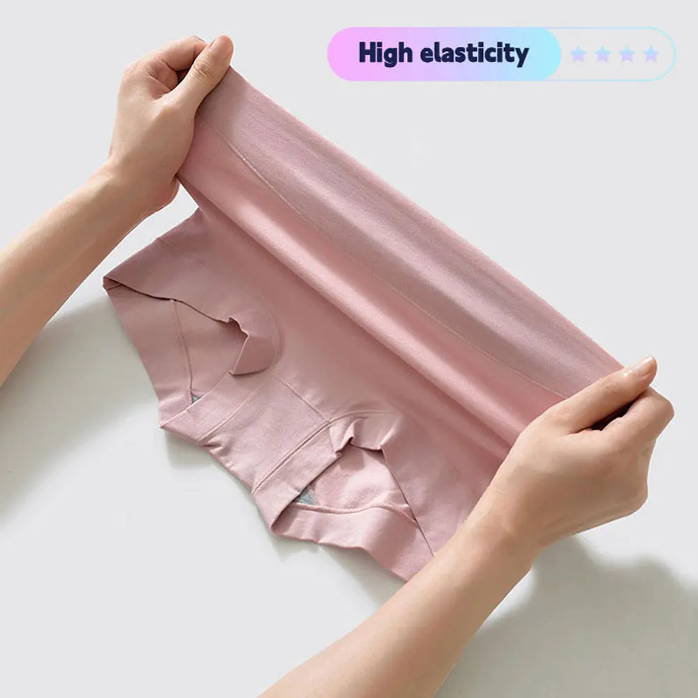 Cotton Panties High Waist Plus Size M 4XL Soft Breathable Women’s 3 Pcs
