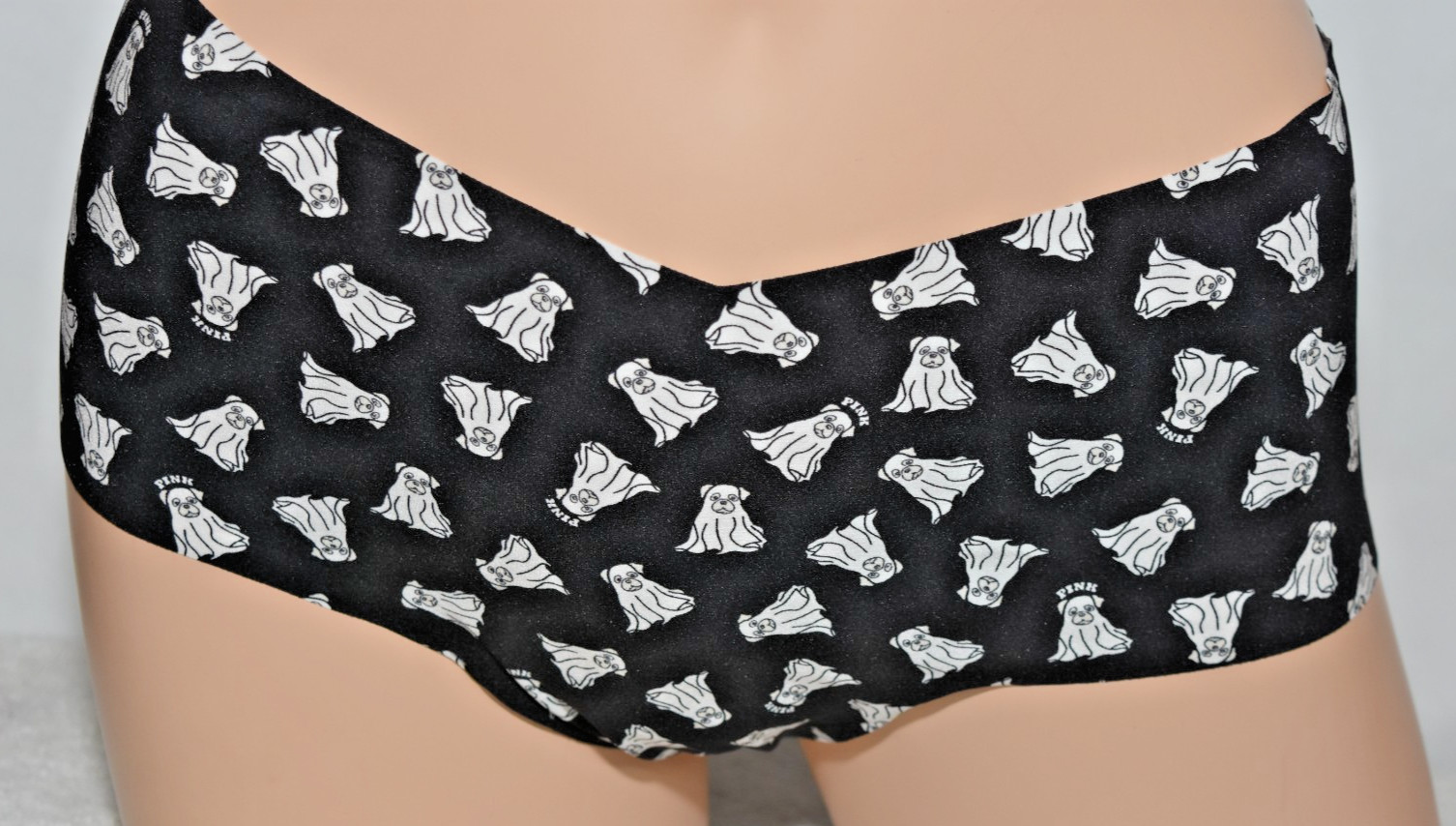 NWT Victoria’s Secret Pink Dog Ghost Halloween Hipster Panty 2X XXL