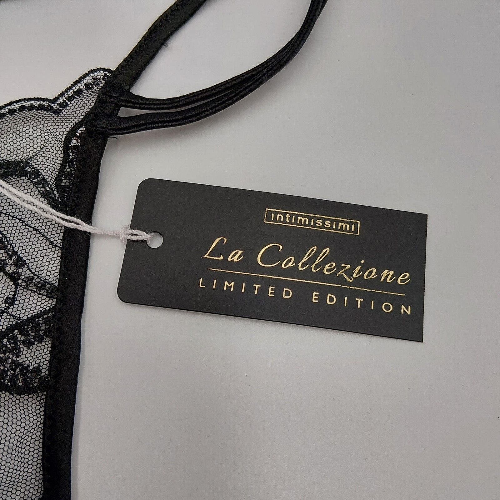 Intimissimi SMALL DARK MOON “La Collezione” Limited Edition Beaded Lace Thong
