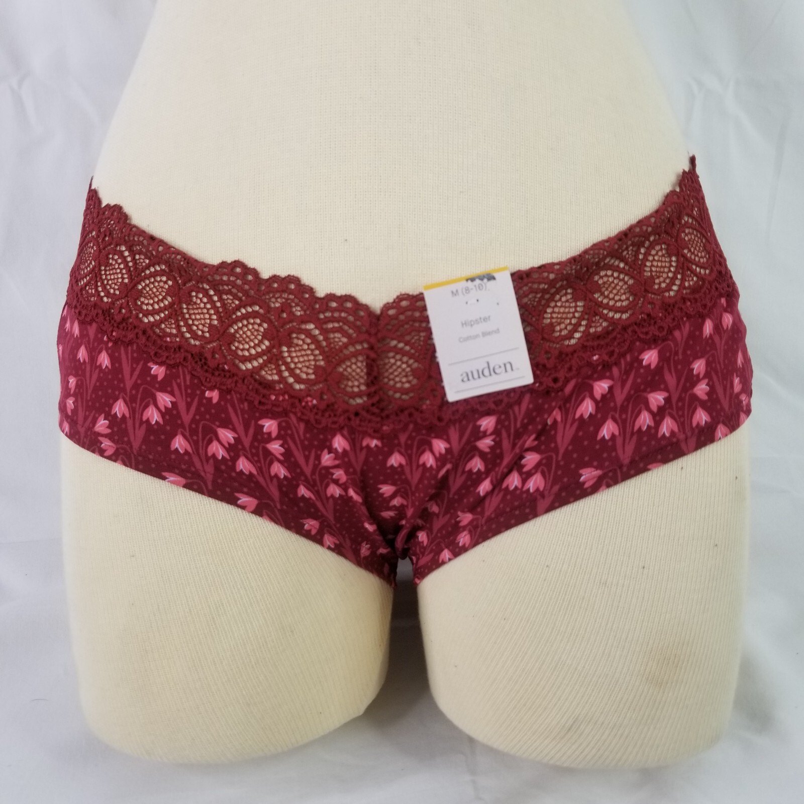 4 Auden Women’s Cotton Micro Hipster multi colored mixed lot 4 Size Medium