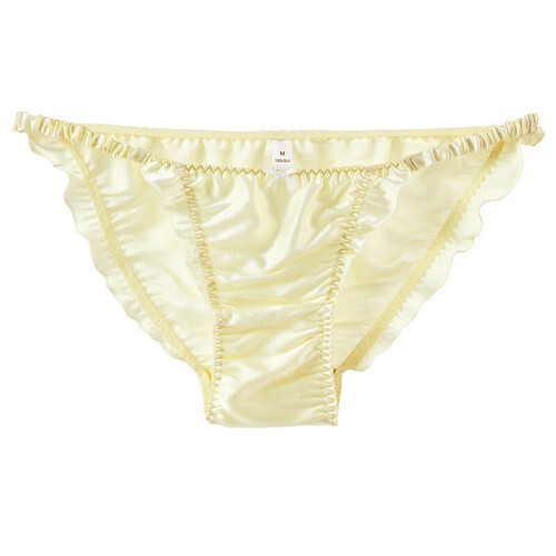 Womens Silk High Cut French Underwear Knickers Panties M L XL XXL