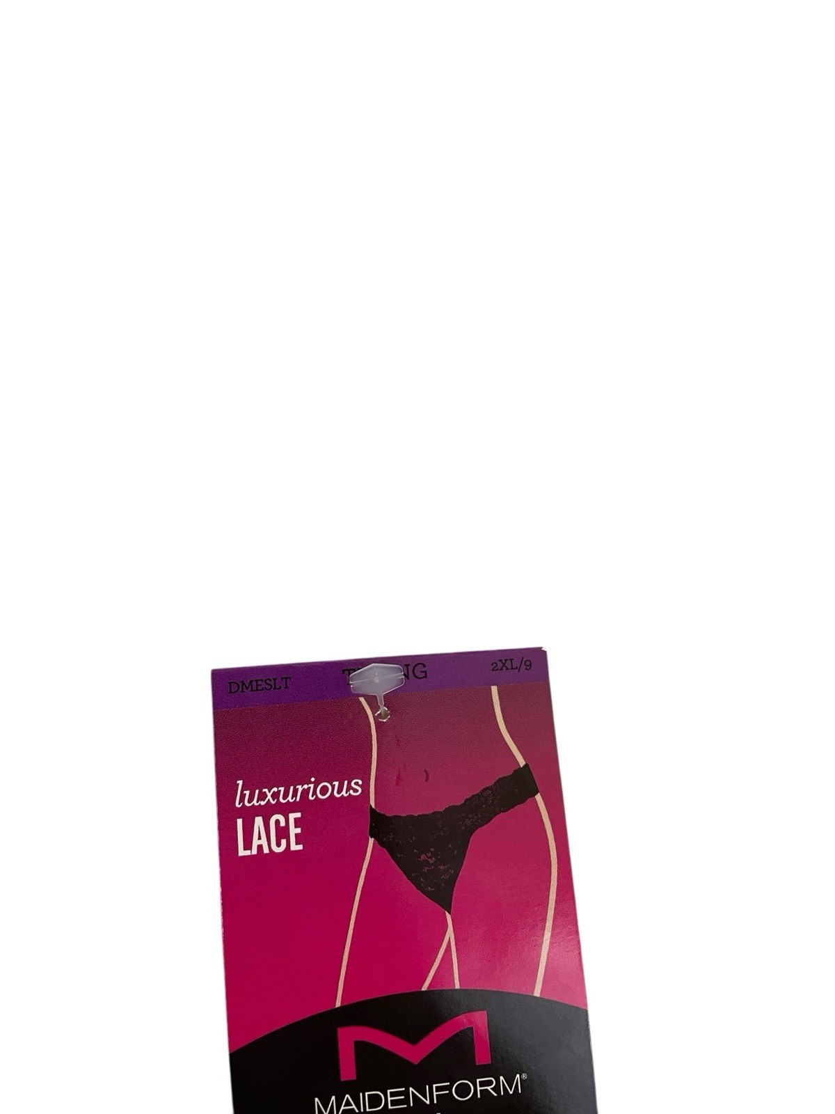 Maidenform Cream Lace Thong With Polka Dots Size 2XL/9 – 86% Nylon & 14% Spandex
