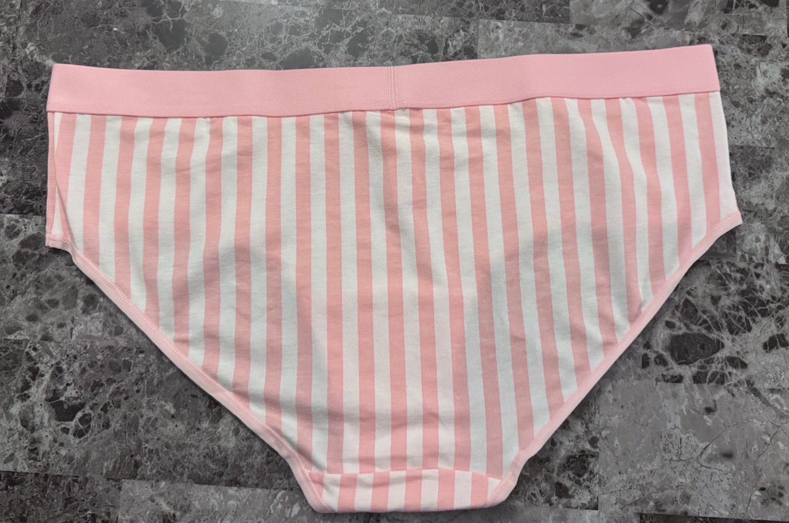 NWT VICTORIA’S SECRET STRIPE RHINESTONE SHINE PATCH THICK BAND HIPHUGGER PANTIES