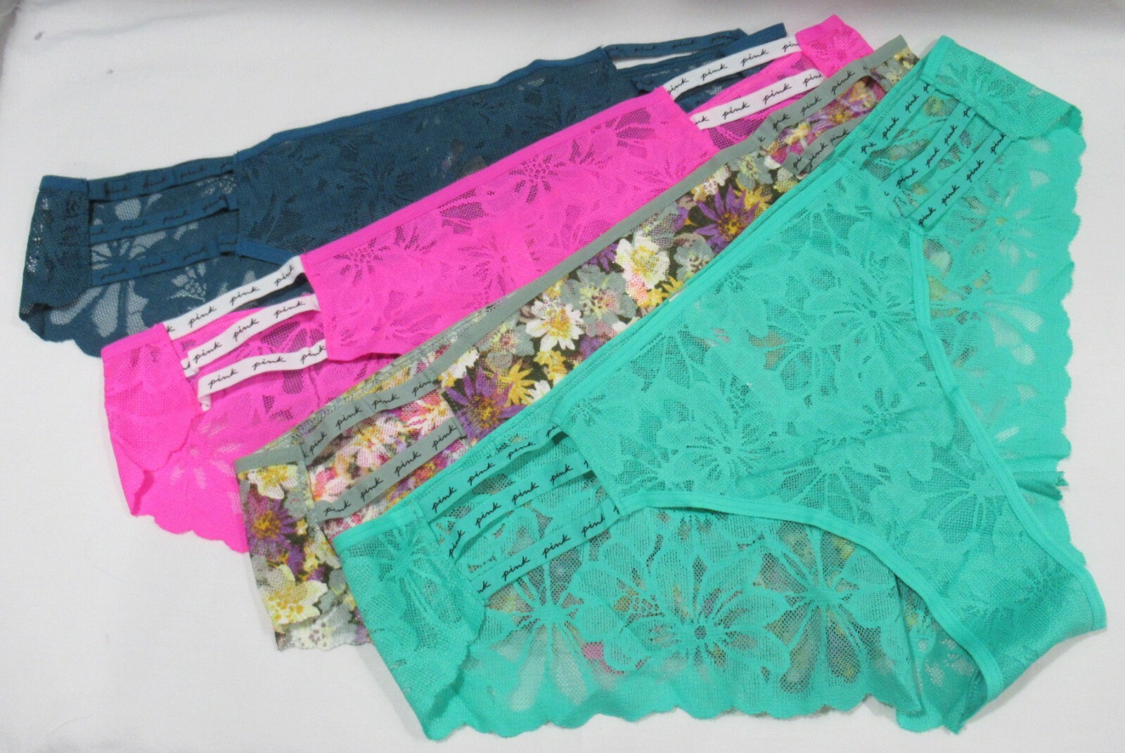 Pink by Victorias Secret Panty STRAPPY LOGO CHEEKSTER Size XXL 2XL lace you pick