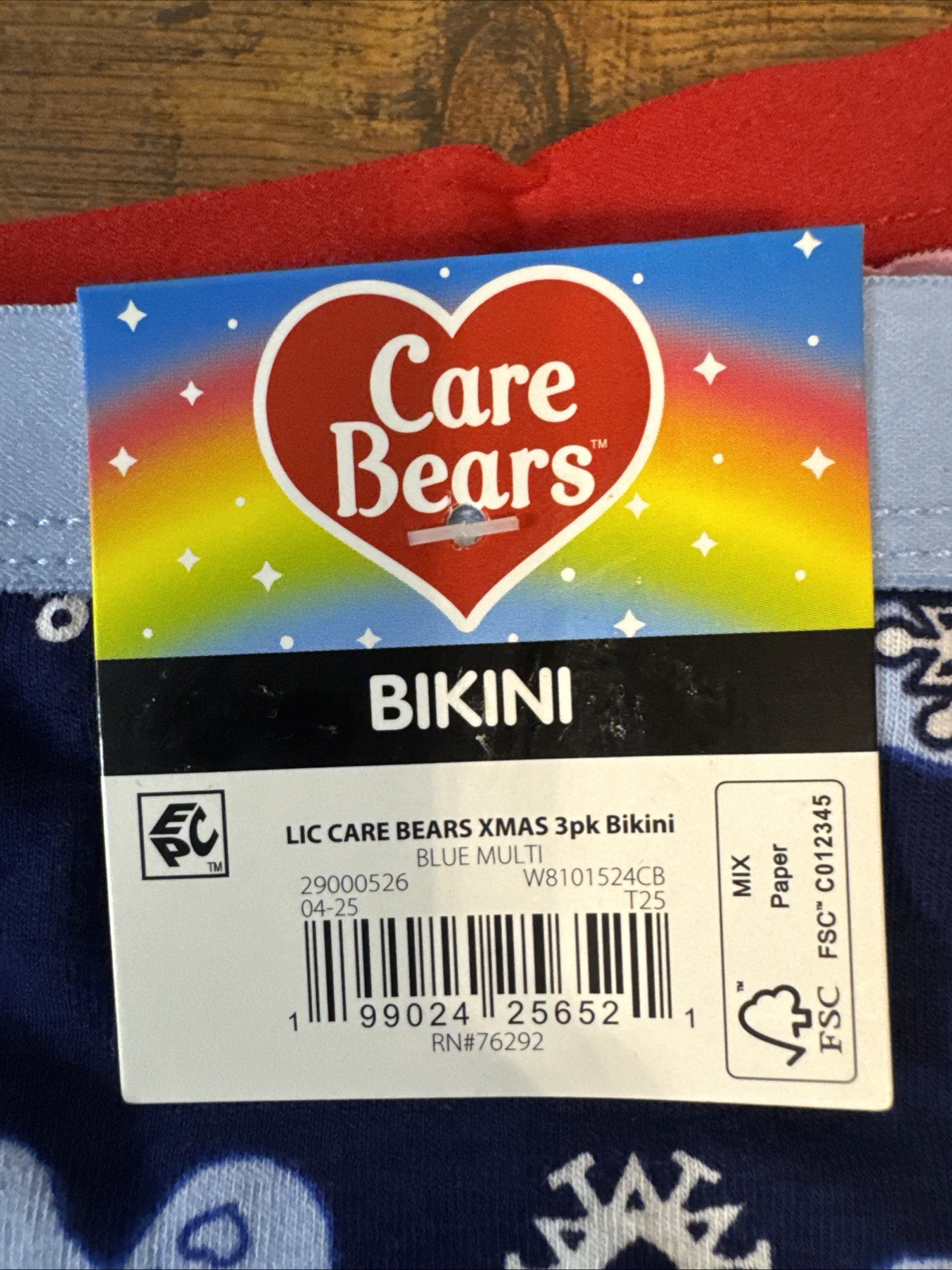 Women’s Care Bears Christmas Bikini Panties, 3-Pack