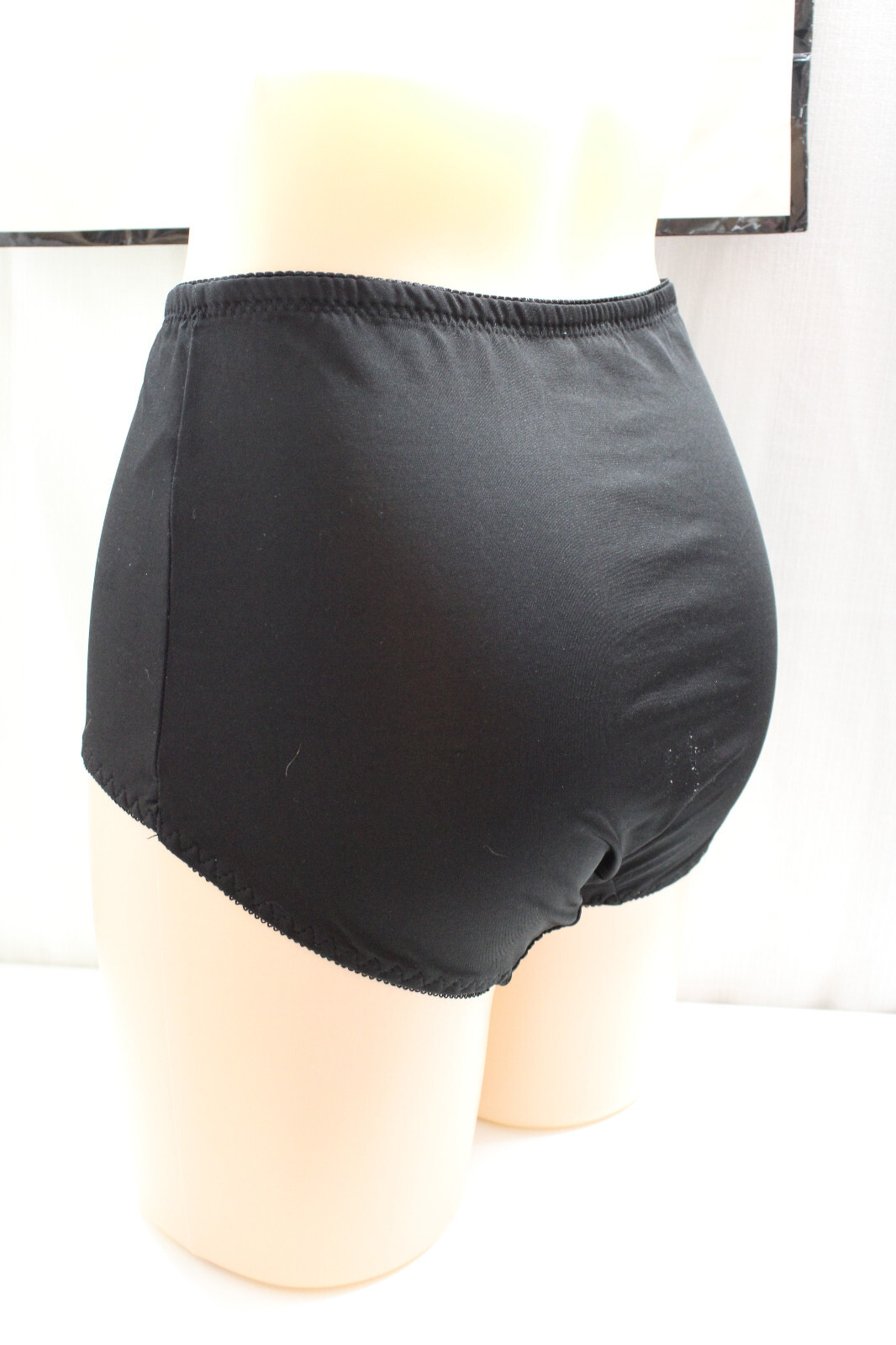 Women’s Grace Black Nylon Bow shaper Brief Panties M