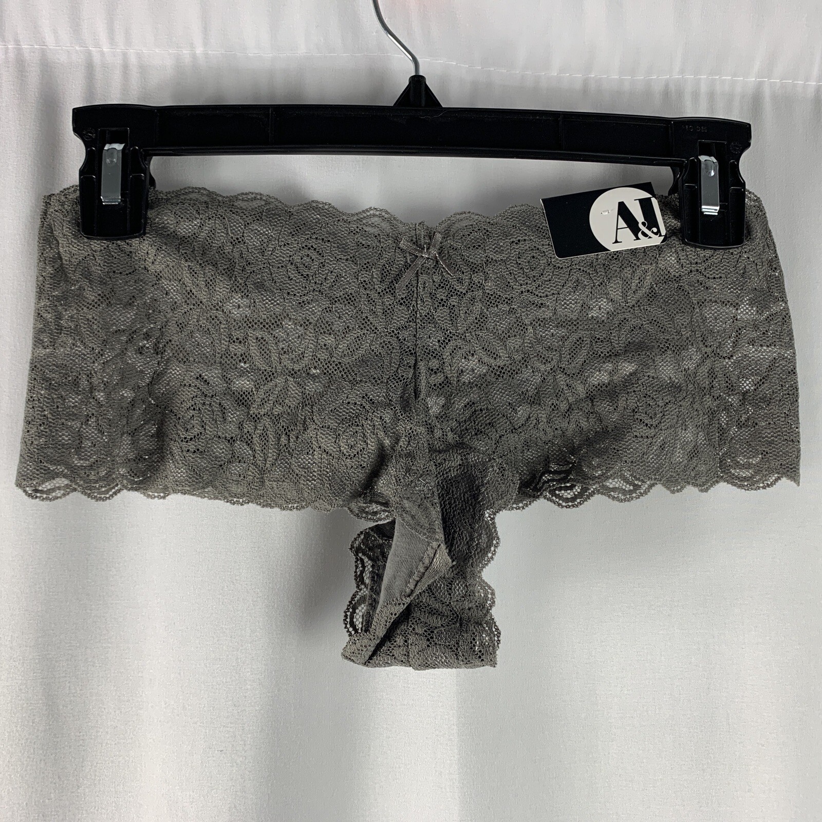 A and I Womens Charcoal Cheeky Panties Multiple Sizes