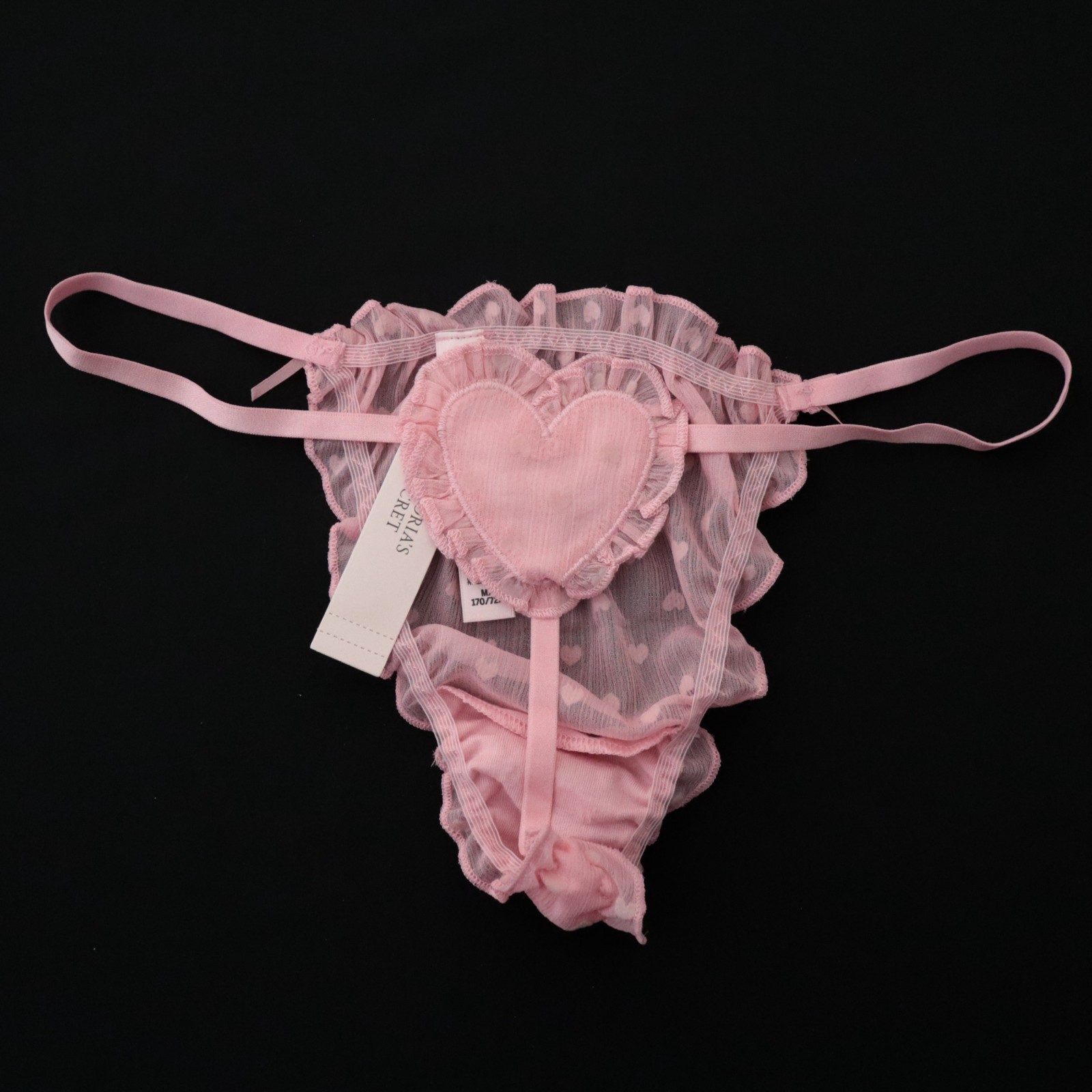 VICTORIA’S SECRET Dream Angels Heart Chiffon String Thong Panty S M L XL