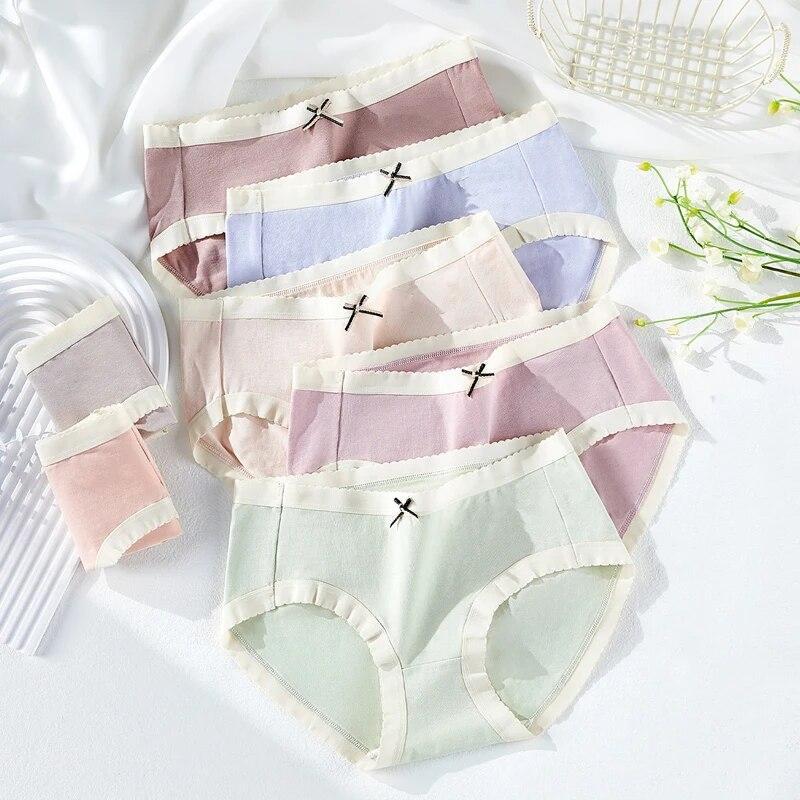 7pcs Pantaletas Femeninas Blummers Calzones Para Mujer De Algodon Comodas NEW