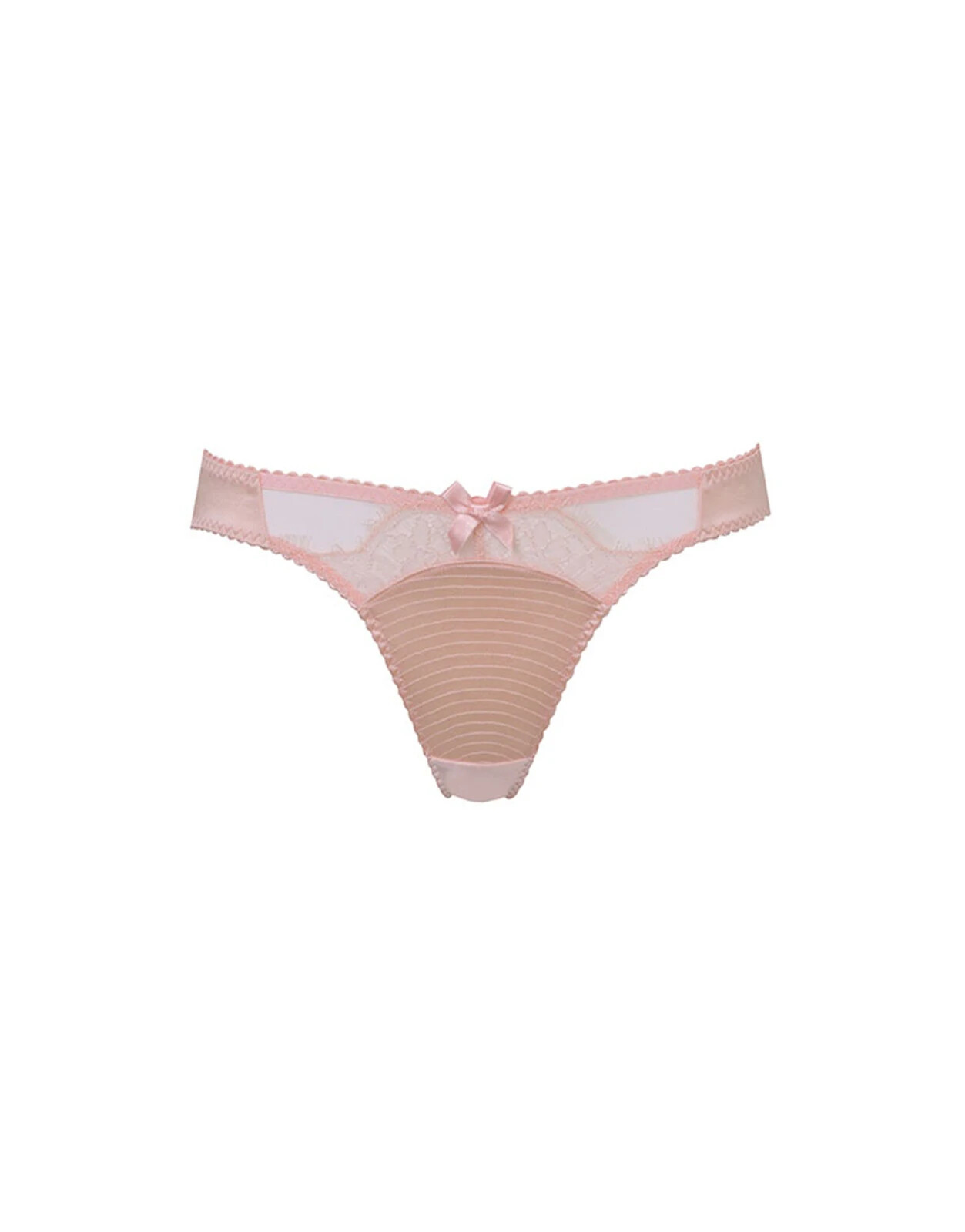 AGENT PROVOCATEUR 90% SILK PEACH HELENE THONG SIZE AP 1 X SMALL UK 6-8 BNWT