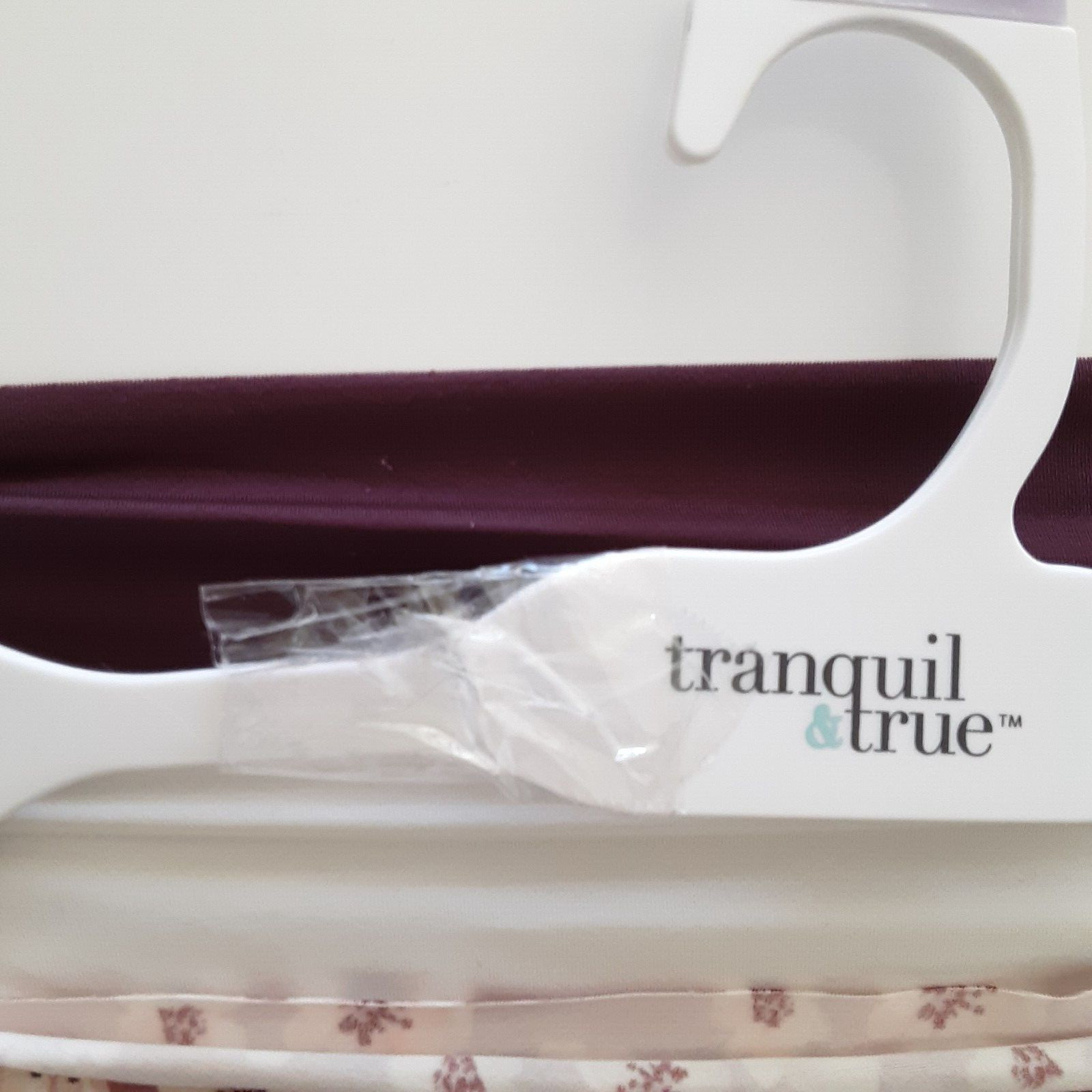 Tranquil & True Womens 1X Bikini Underwear Microfiber Purple Floral Ivory 3PK