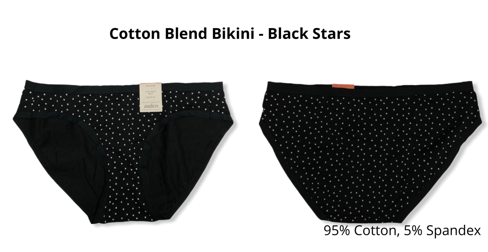 Women’s 5pk Assorted Styles & Colors Underwear – Auden – Size XS (0-2) – 697