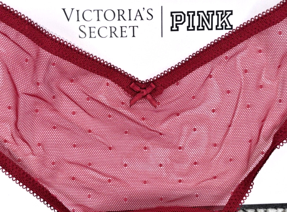 Victoria’s Secret Very Sexy NWT Large Red Strappy Cherry Hardware Cheeky Panty