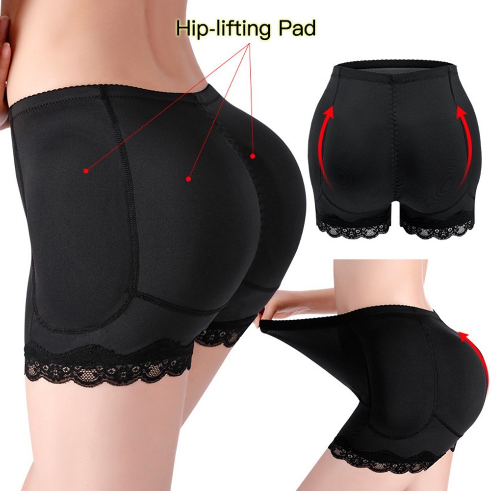 Shaping Pants for Women with Padded Butt Lifter Lace Design Push Up Panties