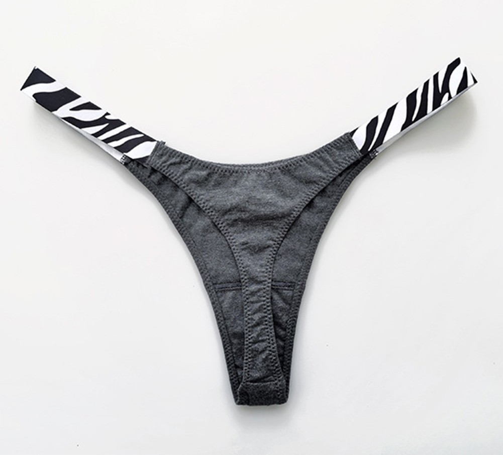 Women’s Sexy Cotton High Cut G String Thongs for lingerie Underwear T Back