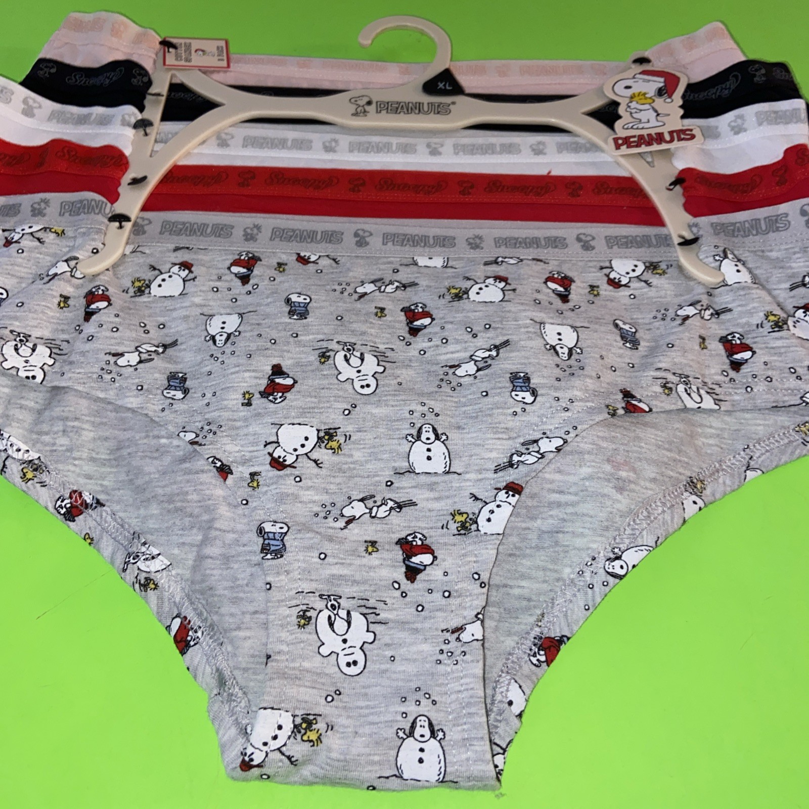 Peanuts Assorted 5 Pack Cotton Blend Bikini Panties / $62 /EXTRA LARGE