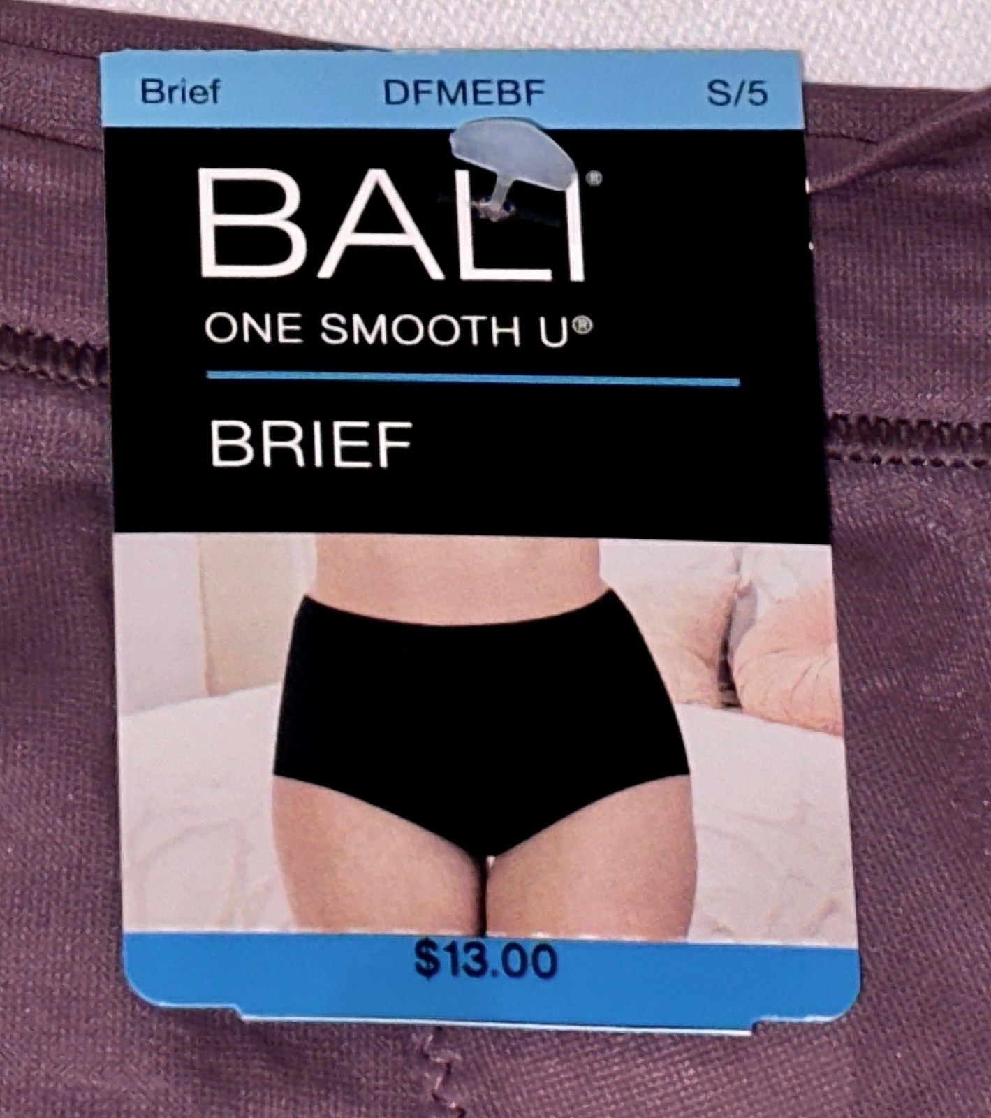 BALI One Smooth U Second Skin Micro Curra Purple Brief Panty Womens S M L XL 2XL