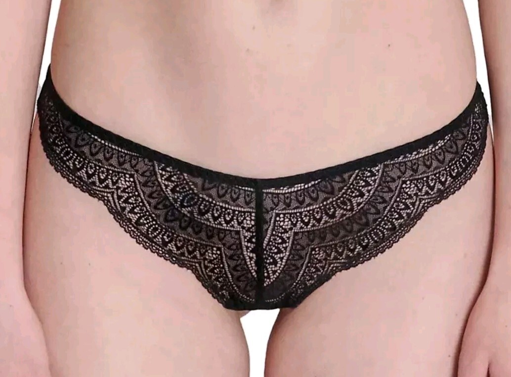 Simone Perele Women’s Karma Lace Tanga Panty 12V710 Black Size 2XG/18