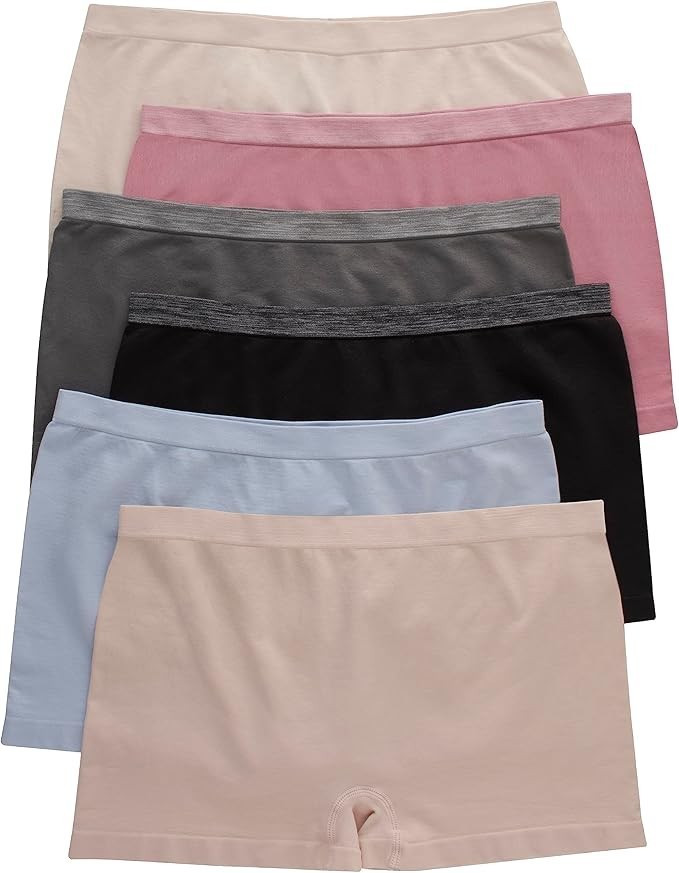 Hanes Women’s Seamless Underwear Pack, Comfort Flex Fit Boyshort