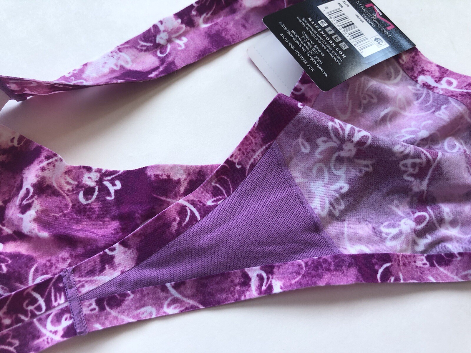 Maidenform 40149 Comfort Devotion Women’s Thong XL 8 2 Pairs