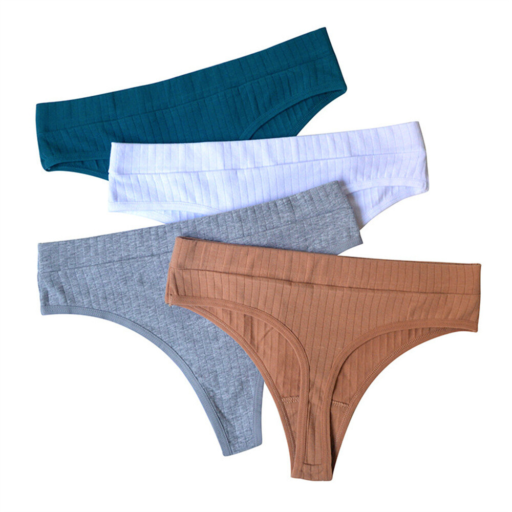8PCS/Set Women’s Underwear Cotton Thongs Briefs Sexy Panties Female Underpants