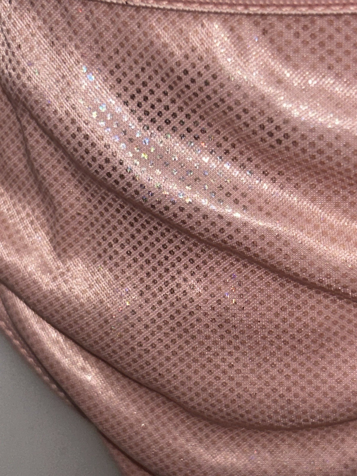 Bikini Panty Sparkling Pink w/ Sheer Back 90s Retro lingerie Woman Medium / 6