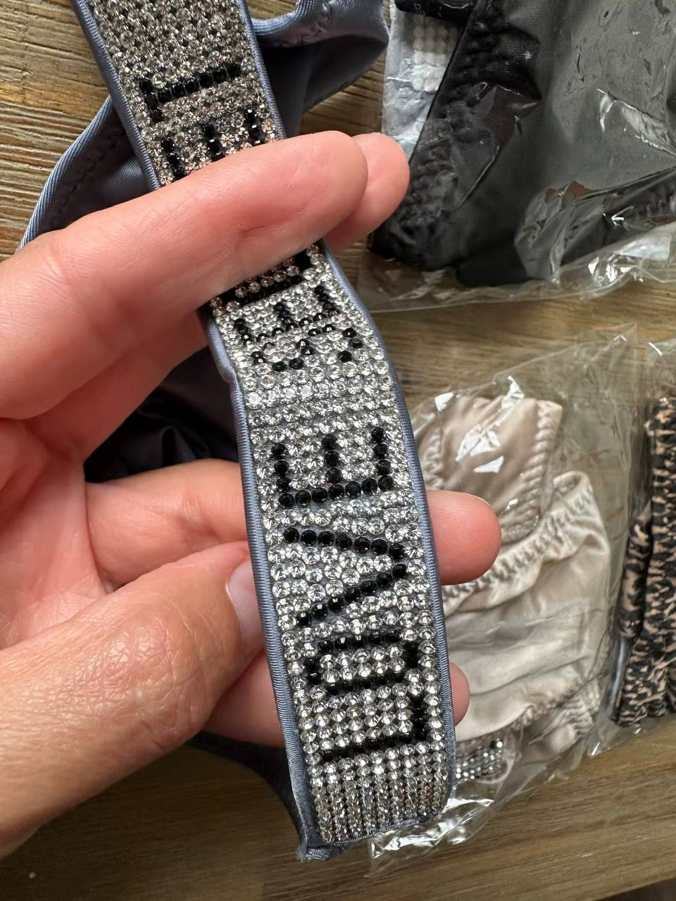 Rhinestone Shiny Strap Cheeky Thong Panties Sexy-Women Seamless Underwear