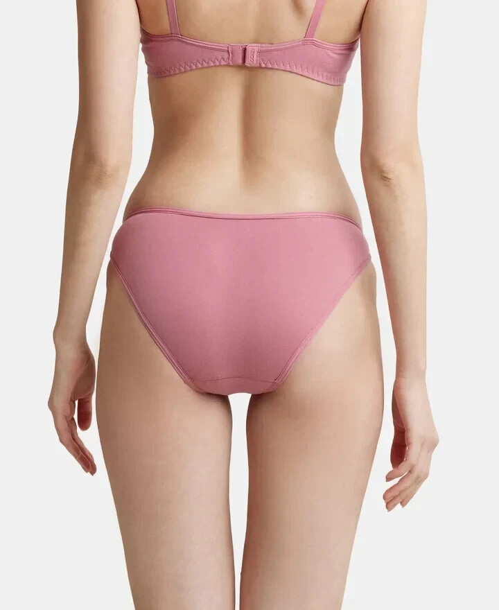 Jockey Women’s Super Combed Cotton Elastane Stretch Low Waist Bikini Hot Look