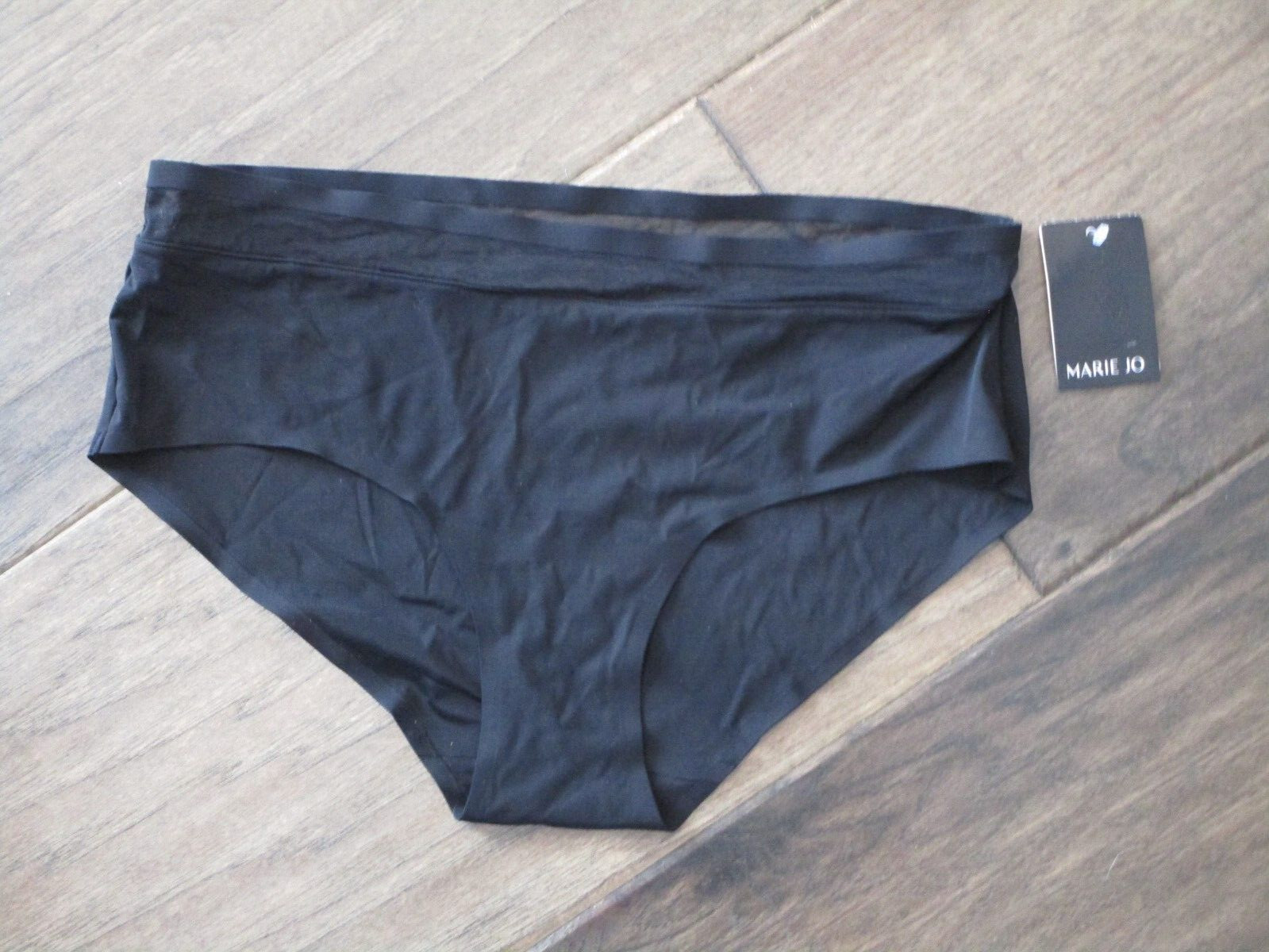 MARIE JO LOUIS BOYSHORT PANTIES IN BLACK SIZE SMALL (UK)
