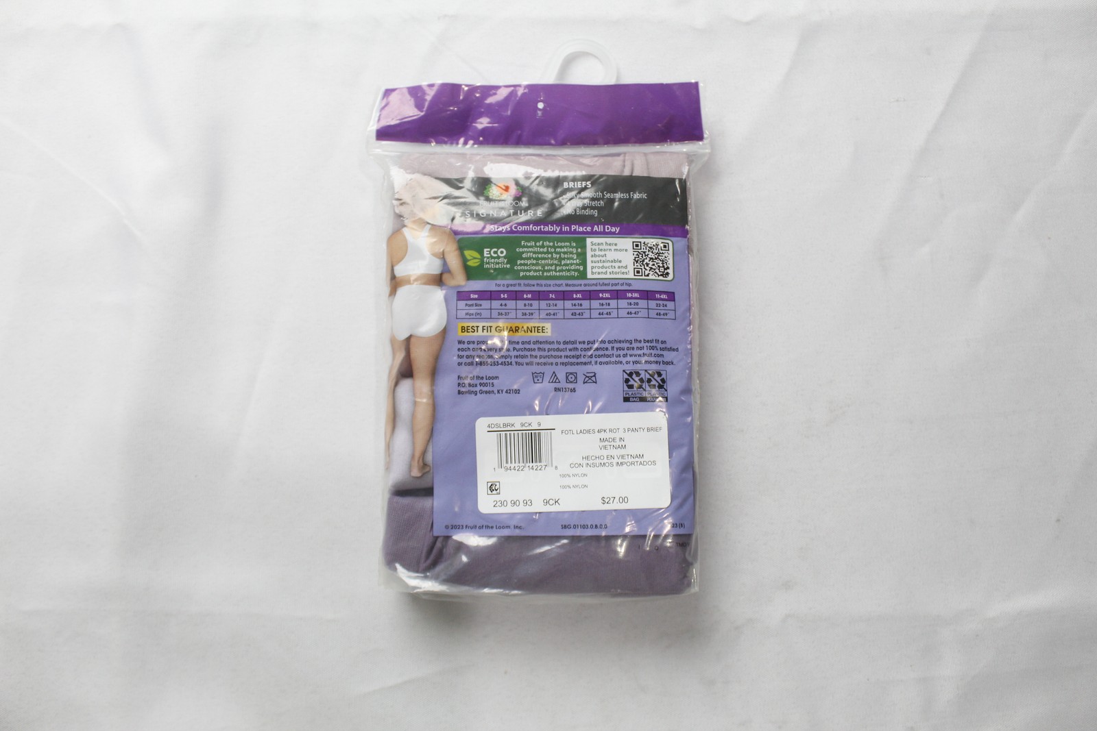 Fruit Of The Loom Women’s 360 Stretch 4 Pack Briefs BM7 Multicolor Size: 9/2X