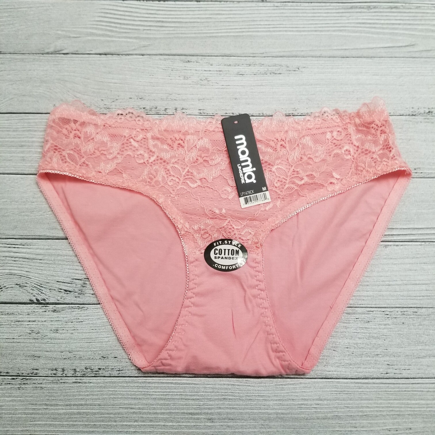 6 Pack Women Ladies Stretch Lace Front Comfortable Cotton Bikini panty Underwear