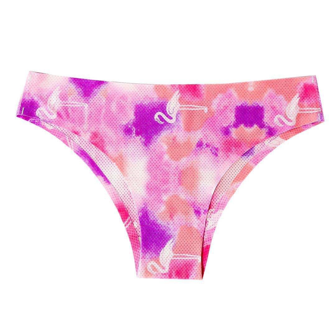 Printed Breathable Comfortable Underwear with Floral Pattern Bikini