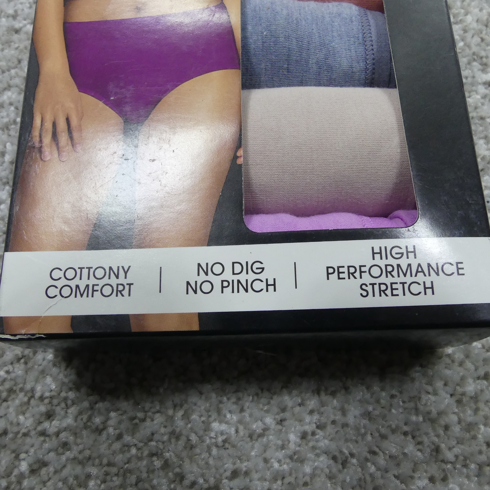Fruit Of The Loom Underwear Womens 7 Large Briefs 360 Stretch Cotton 5 Pair