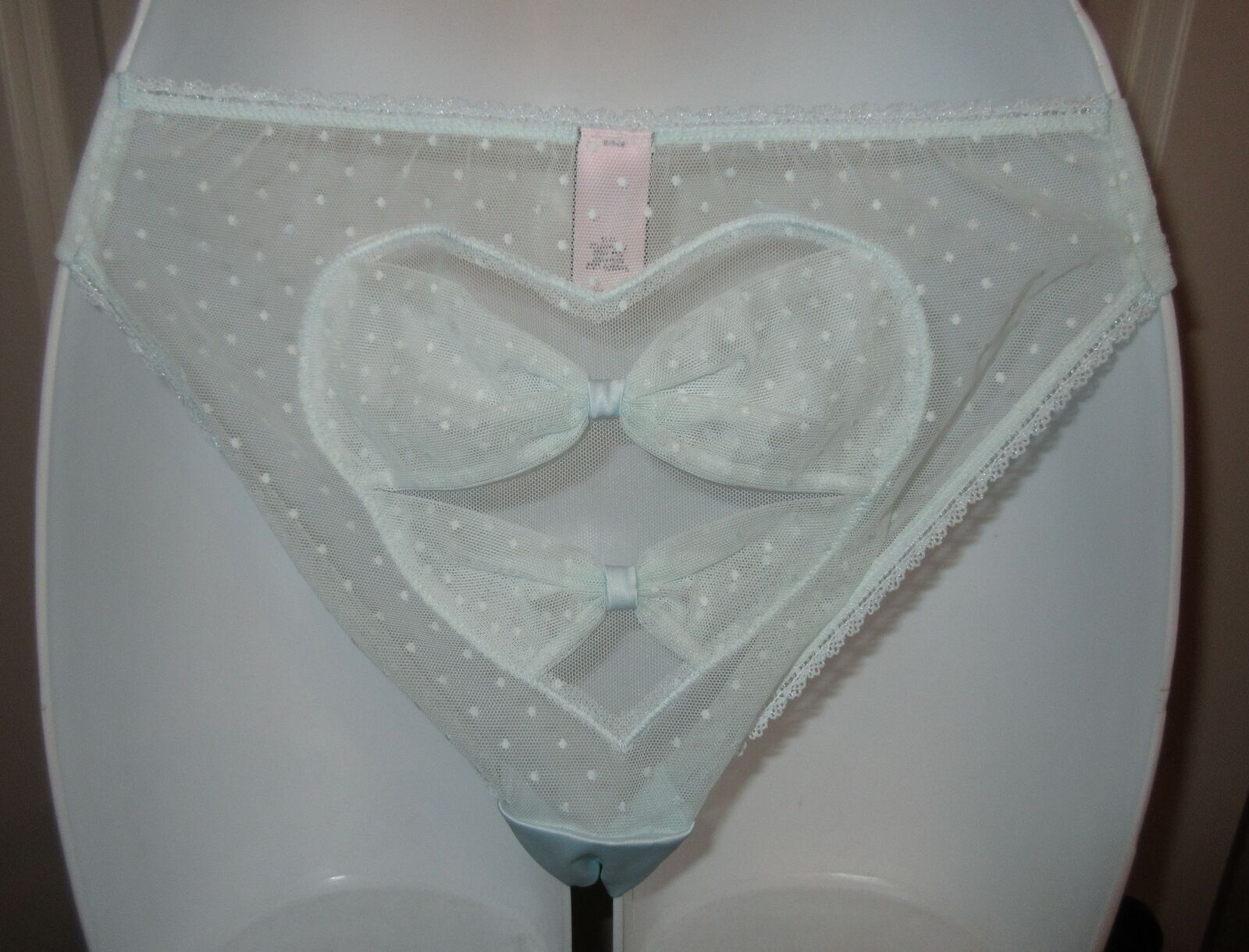 2016 Collection ~ VICTORIA’S SECRET Baby Blue BRIDE Bikini Panty NWT! ~ Small