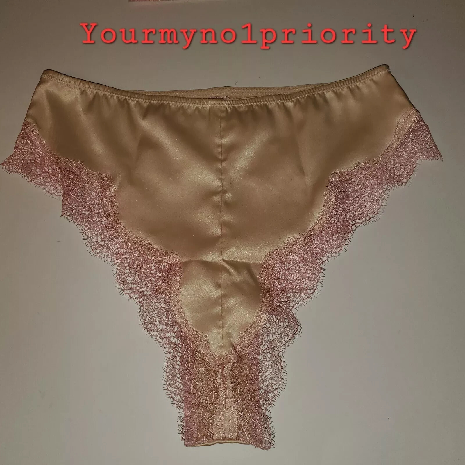Victoria’s Secret Brazilian Panties Thong Like Luxe Lingerie Satin Lace 29.50