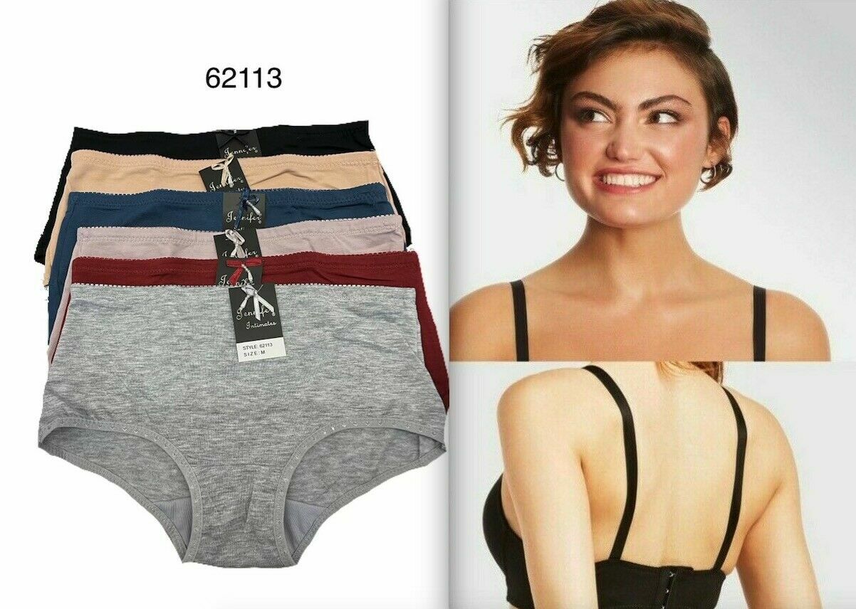 Jennifer 4 WOMEN Cotton BIKINI BRIEF HIPSTER PANTIES UNDERWEAR S~XL #62113