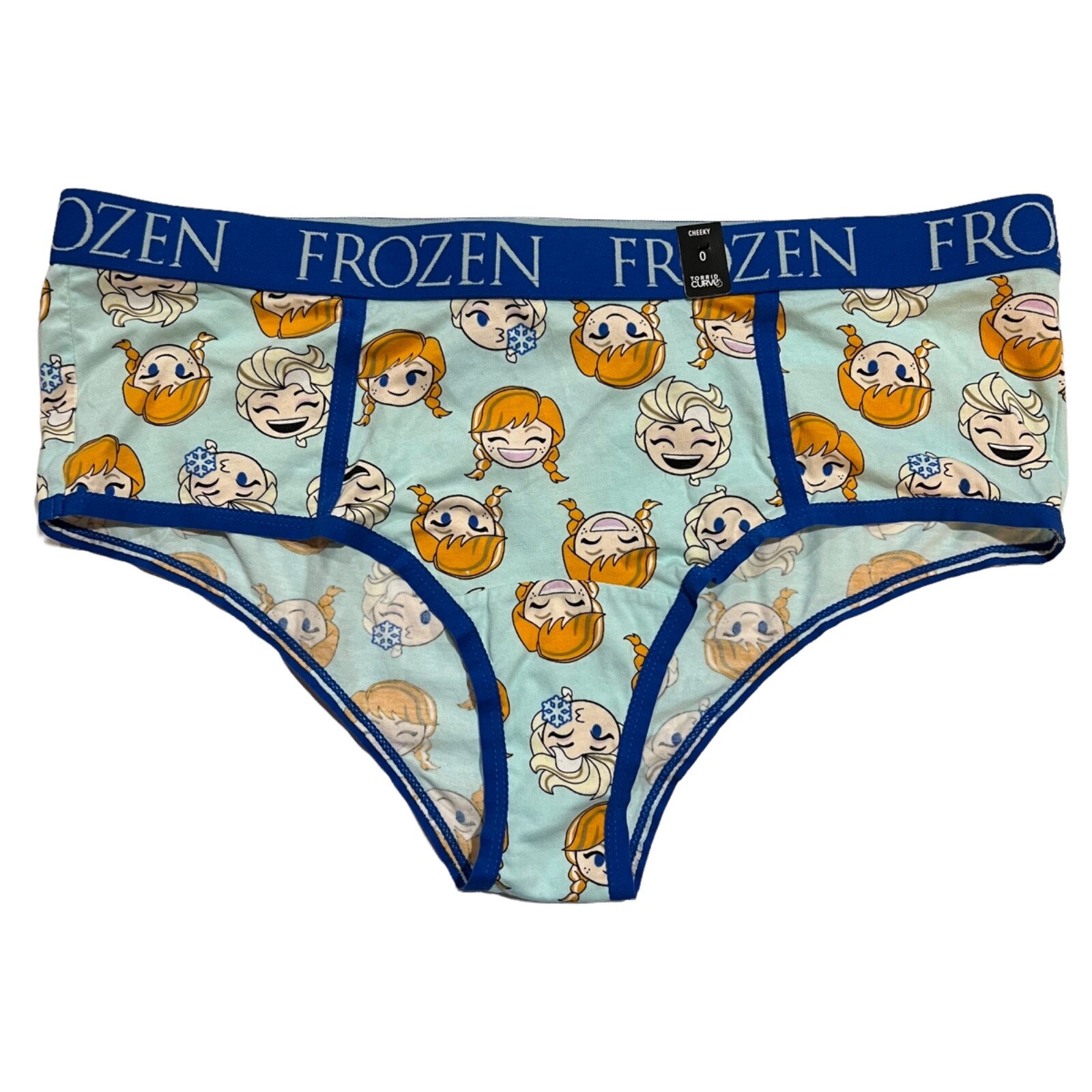 NWT TORRID Cheeky Pantie Underwear Sz 0X-1X-2X-3X-4X Blue Frozen Anna Elsa