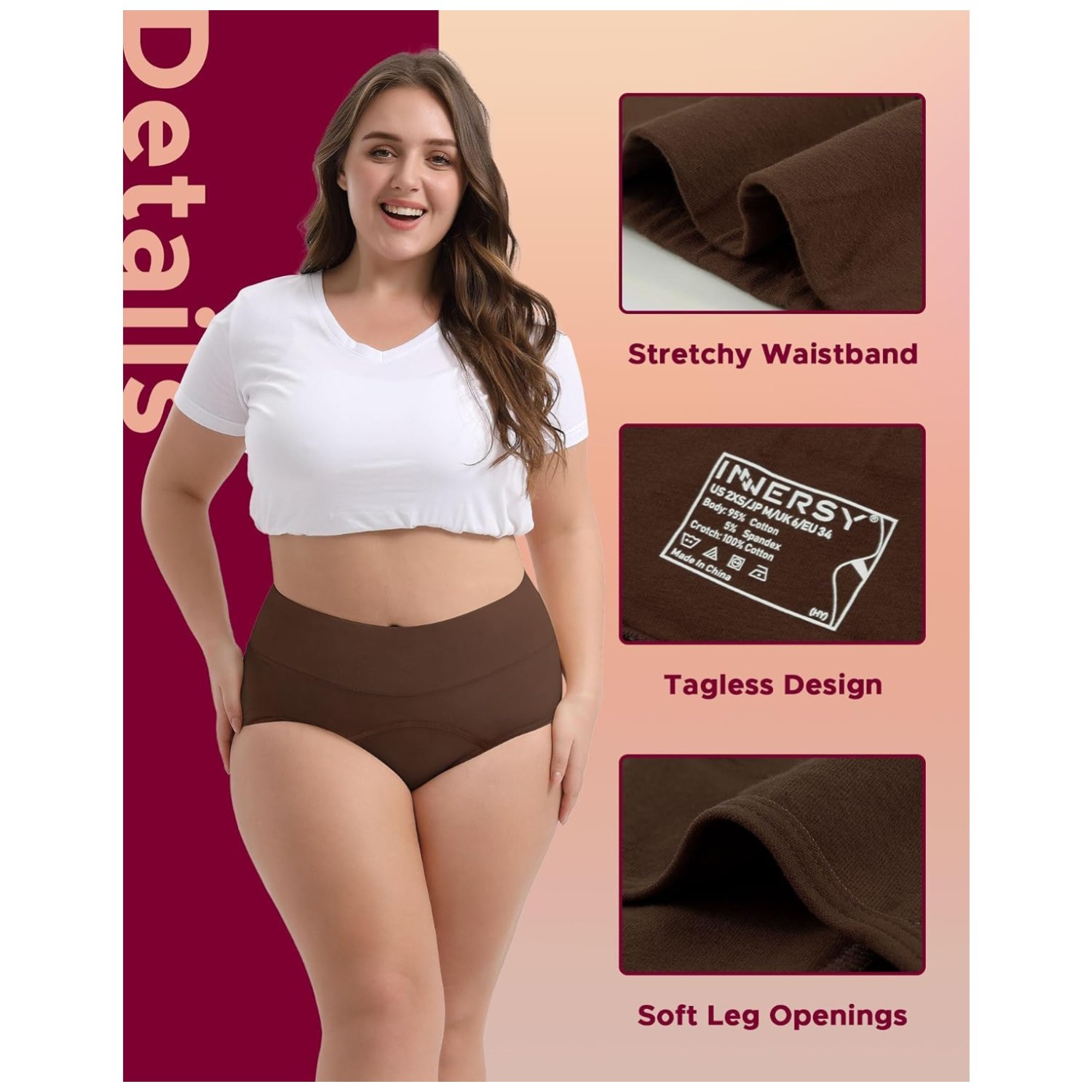 Full Coverage Period Panties for Women