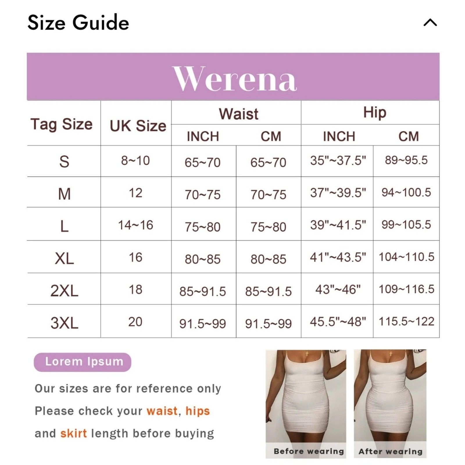 Werena 3XL Tummy Control Shapewear Thong Panties – Beige