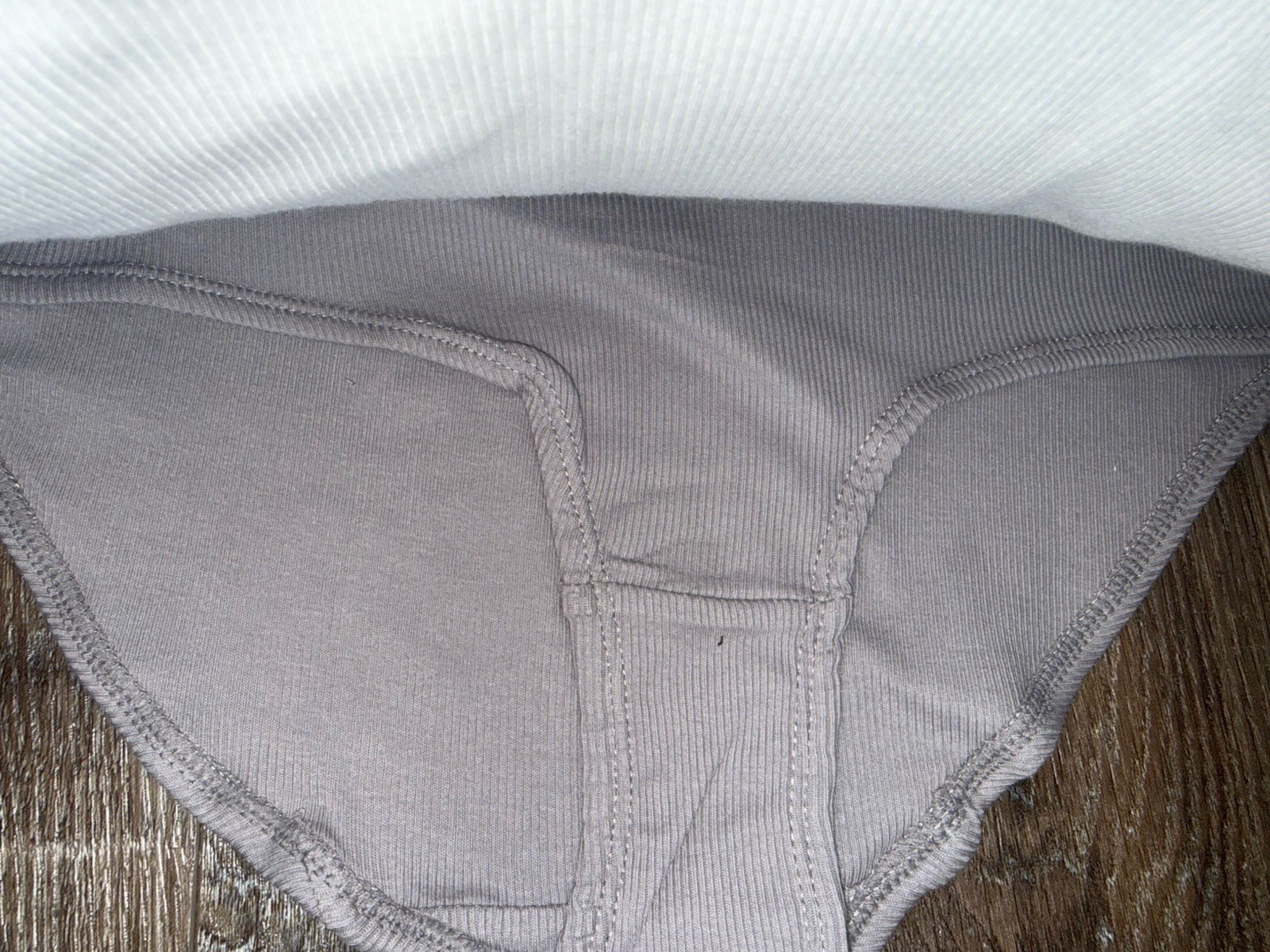 Born ~ Womens Brief Underwear Panties 5-Pair Organic Cotton Blend Ribbed (A) ~ L