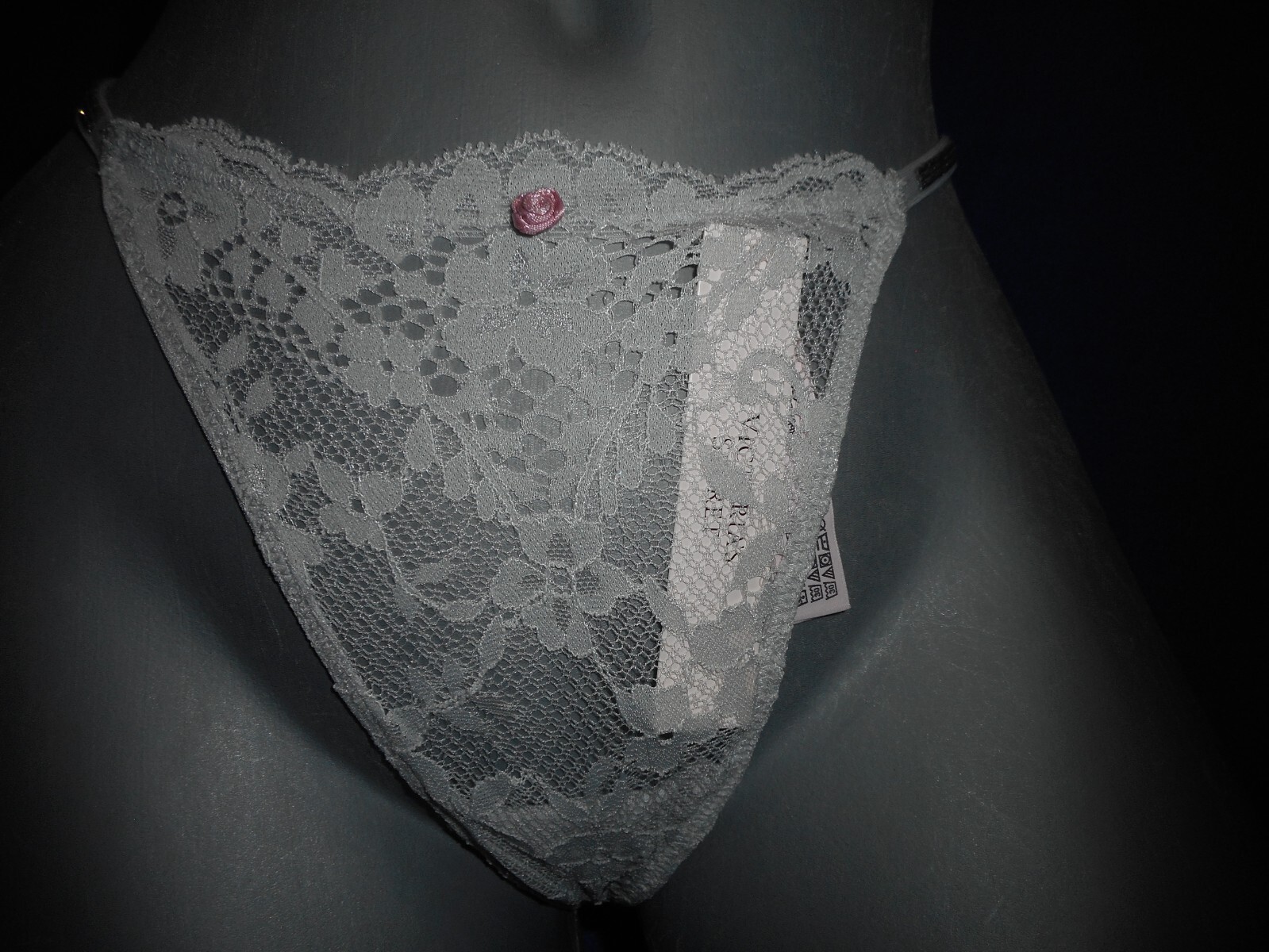 Victoria’s Secret Dream Angels V String Blue Bling Rhinestone Panty S/P, M,L,XL