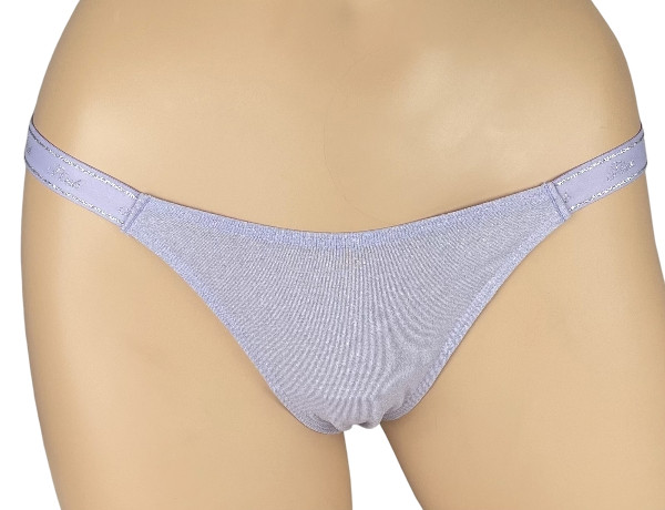 VICTORIA’S SECRET PINK LOGO COTTON SHIMMER MICRO THONG PANTY XS S M L XL XXL NWT