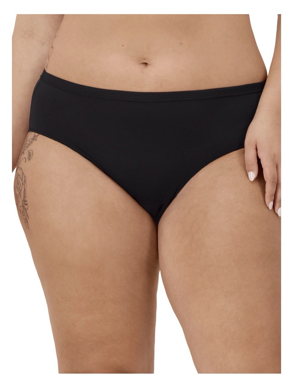 5-Pack HANES Just My Size Women’s 13/5X Hipsters Mesh Tagless Underwear JMS