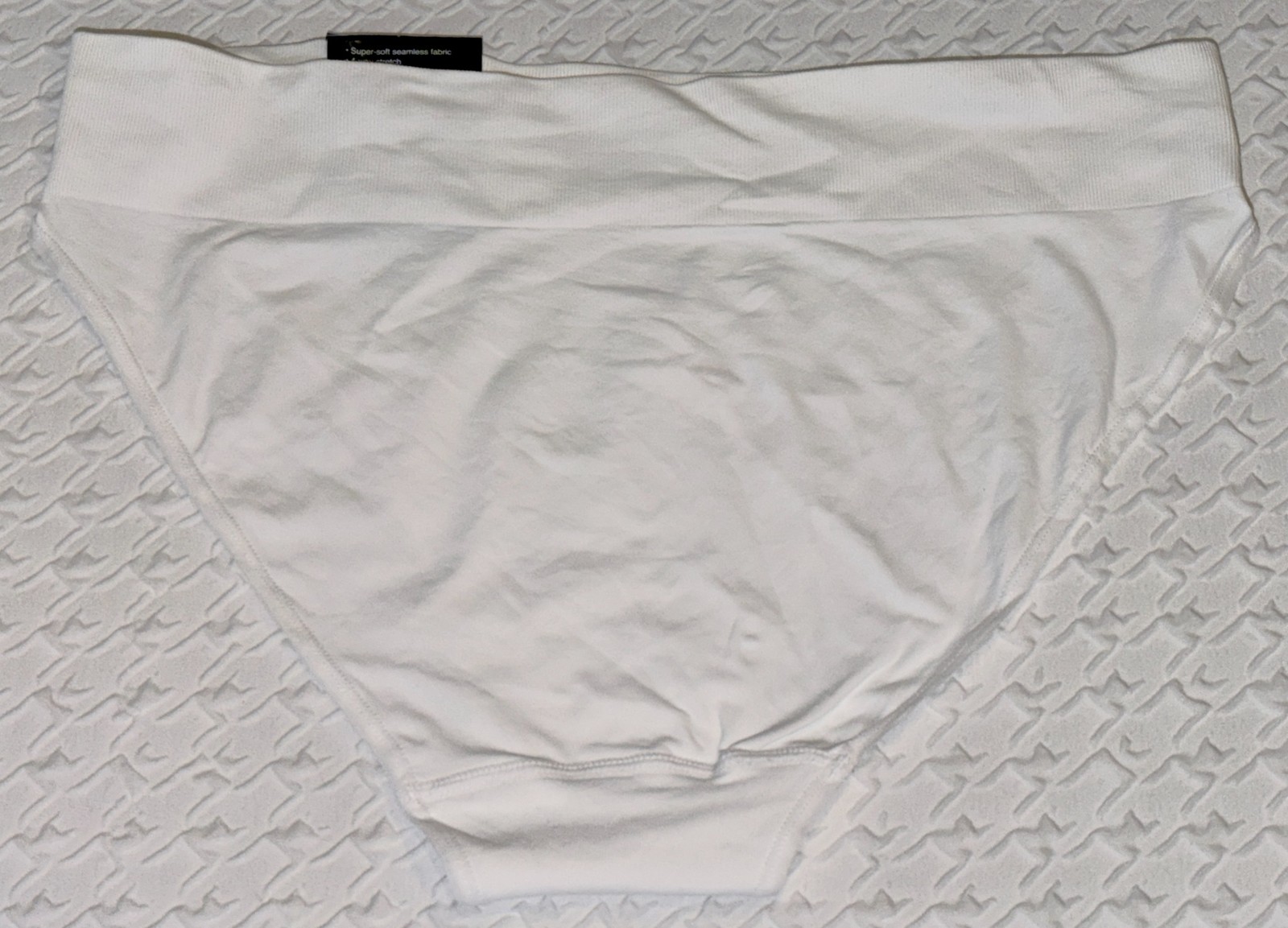 MAIDENFORM M Seamless White High Leg Bikini Panty Womens Sz M 6 L 7 2XL 9