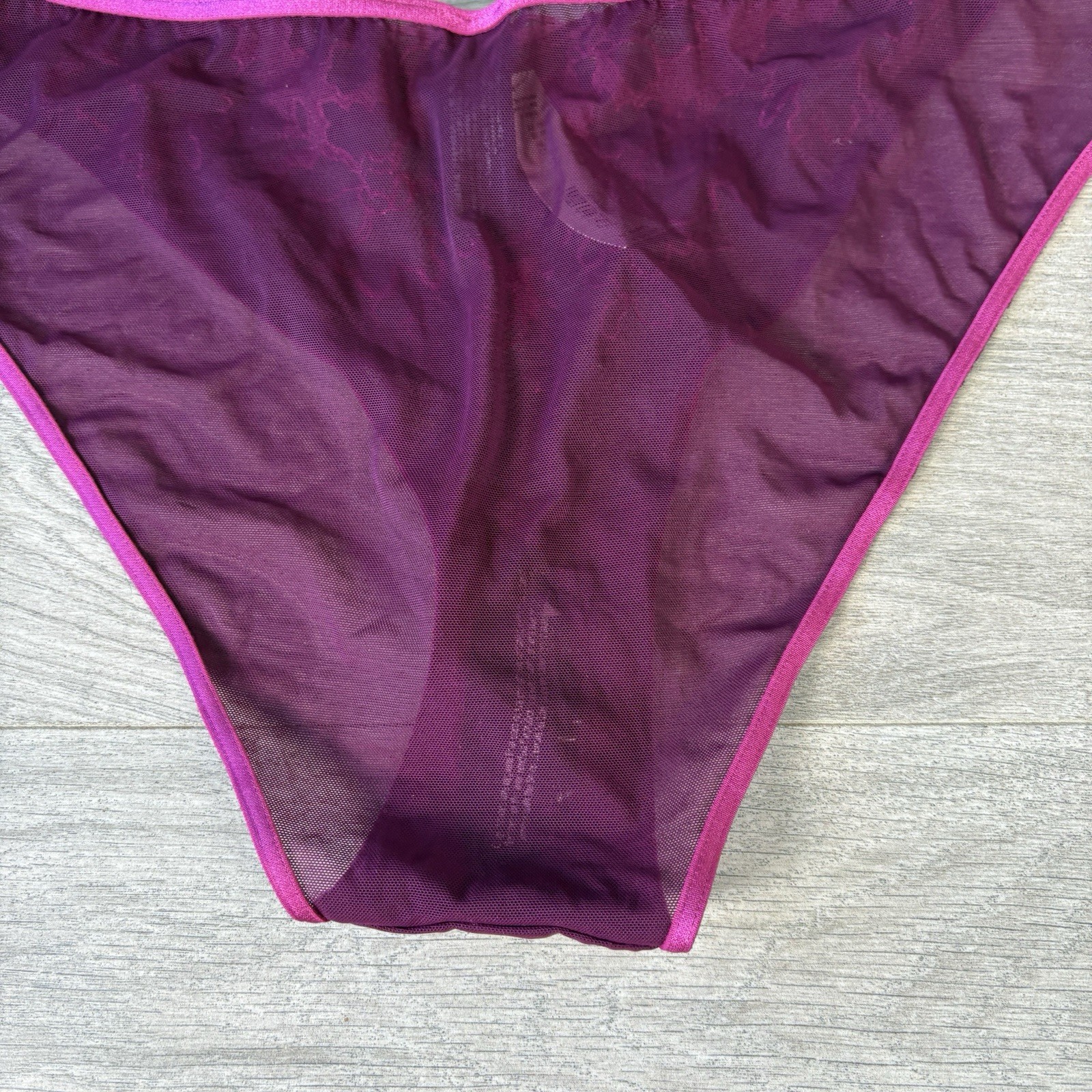 Ann Summers Briefs The Truthful Brazilian Purple Floral Uk 18 New With Tags