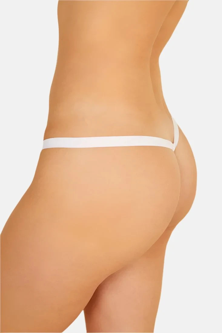 Cosabella L1770 Womens White Lace Never Say Never G-String Size One Size