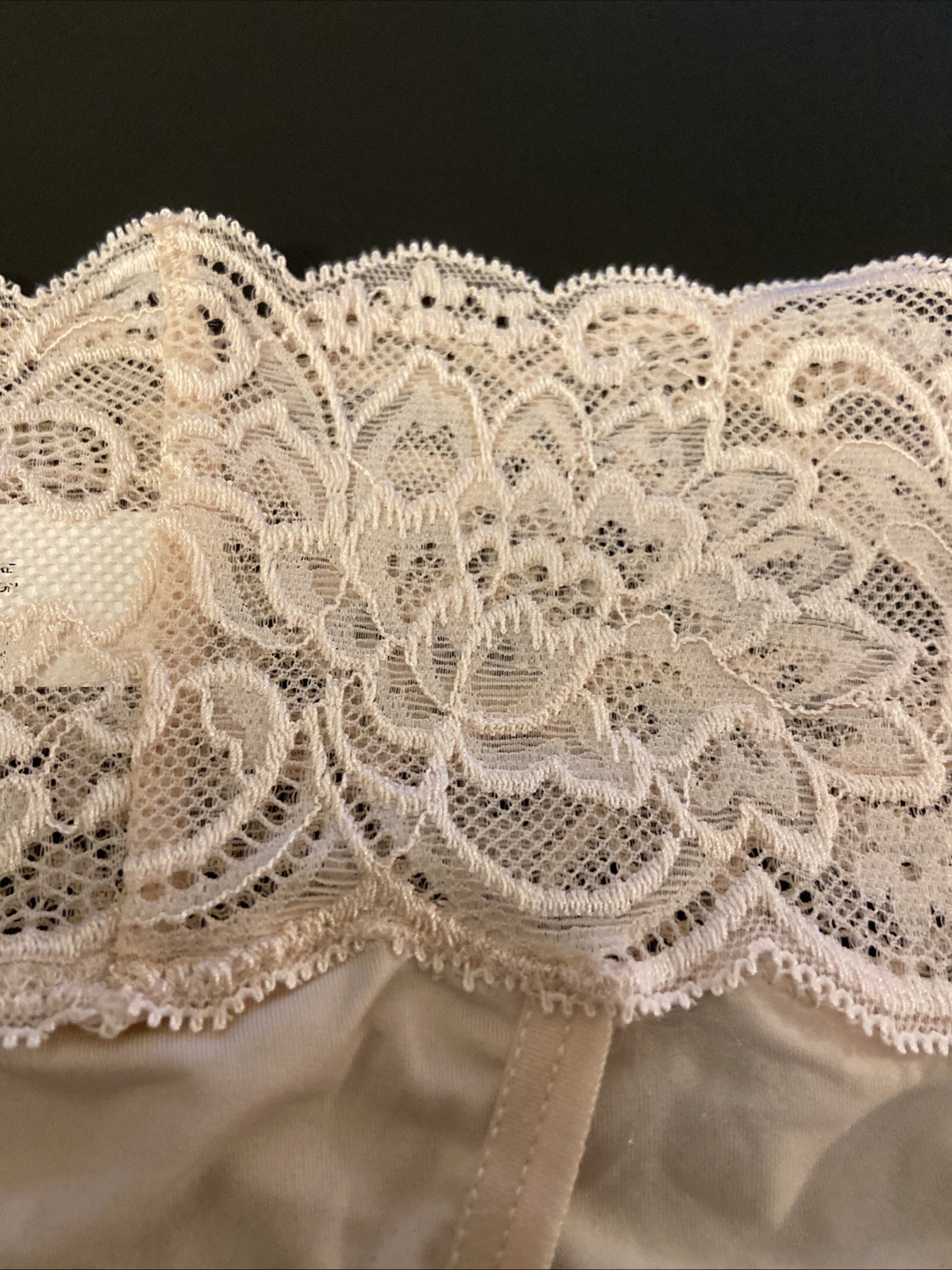NEW! 2 PAIRS! MAIDENFORM PEACH THONG PANTIES W LACE / X-LARGE Size 8 / $26