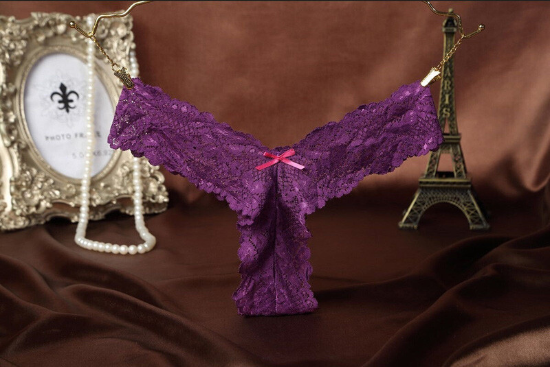 7 Pack Lot Sexy Womens Lace Panties Thongs G-string Low Rise Underwear Lingeries