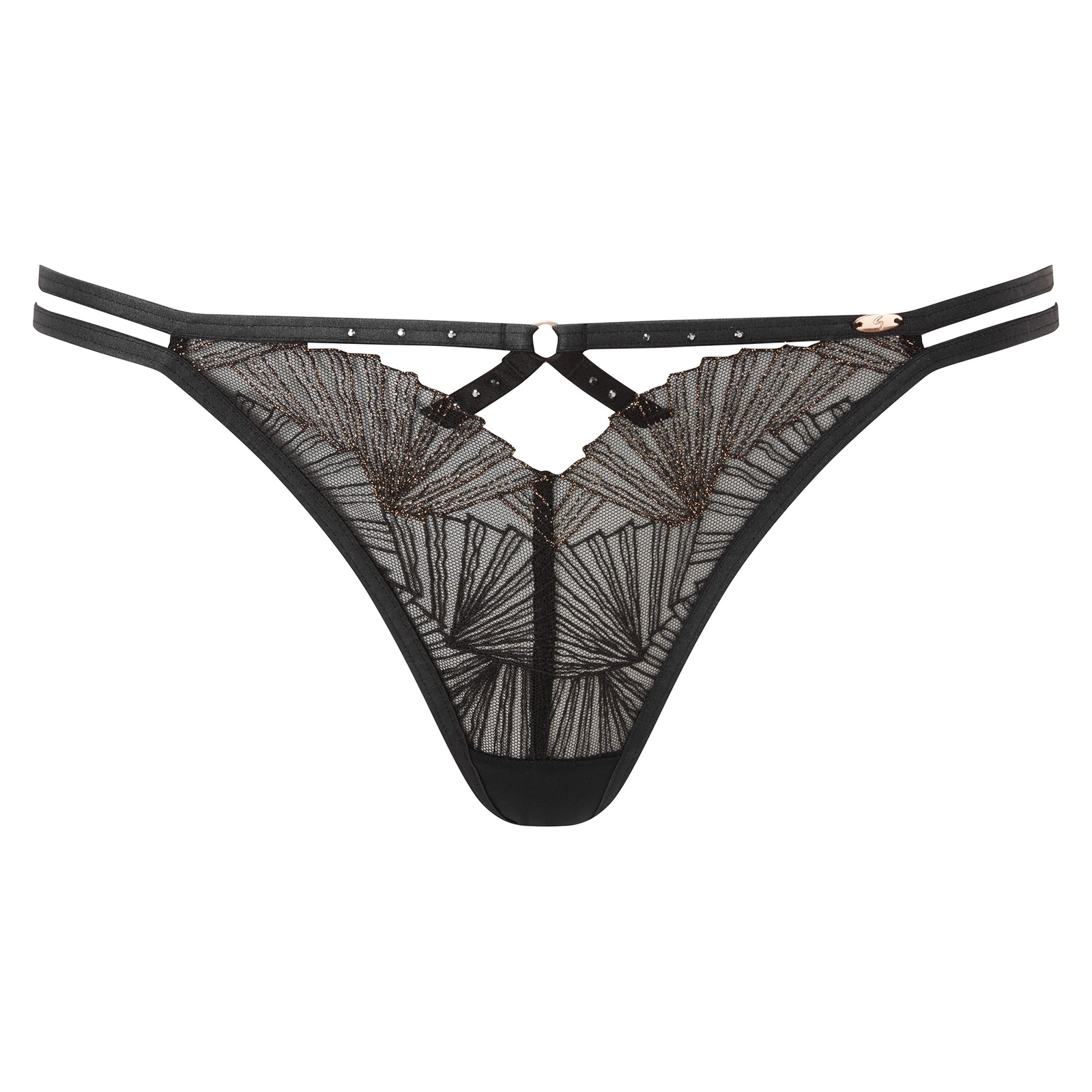 Gossard VIP Captivate Sheer Strappy Thong Panty Mid Rise New Sexy Lingerie 19406