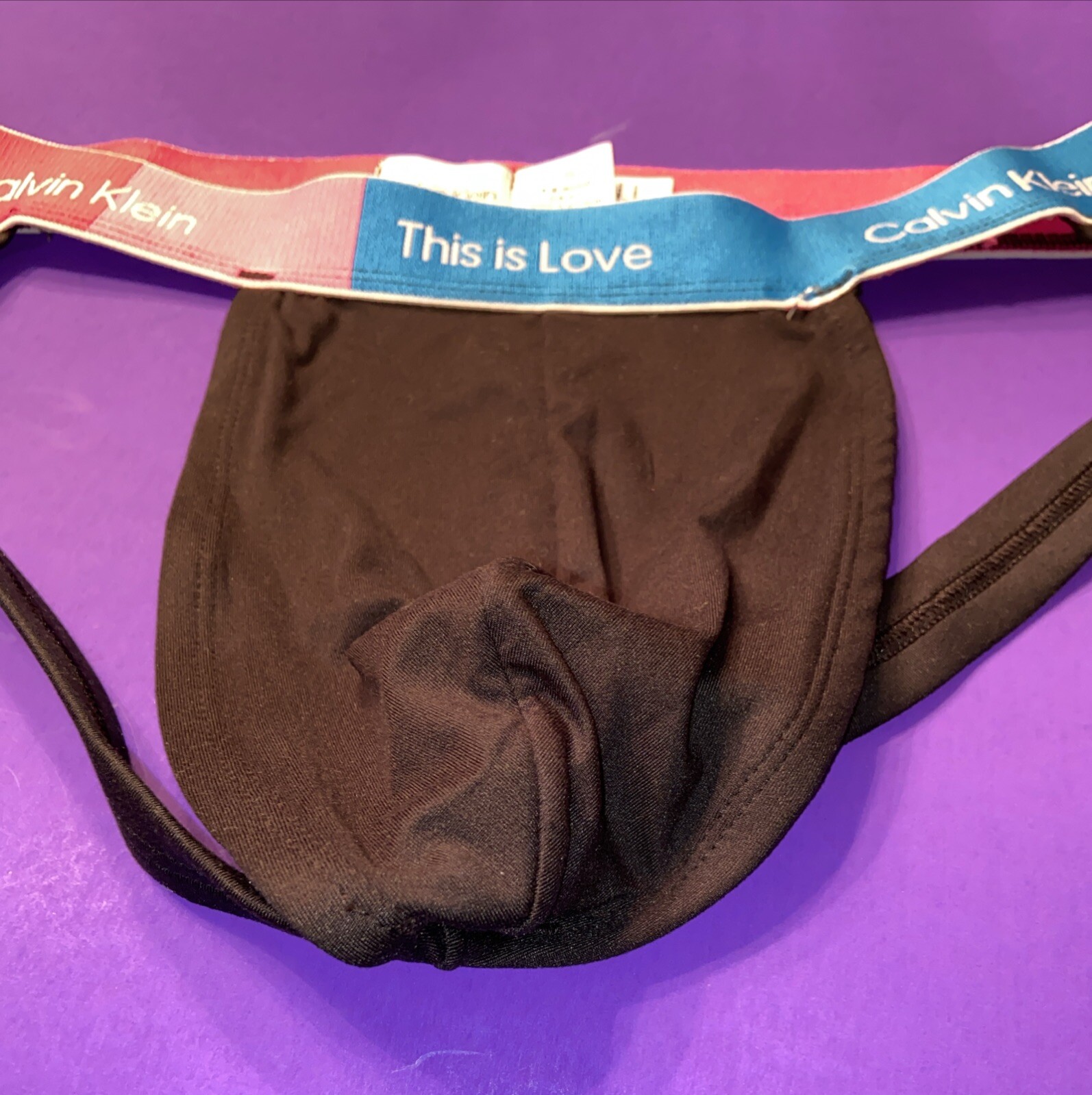 NEW! Calvin Klein “This Is Love “ Black Strappy Thong